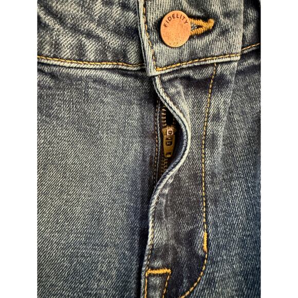 FIDELITY DENIM Malibu High-Rise Crop Wide-Leg Jeans Women's Sz 27 NWT - Picture 5 of 10